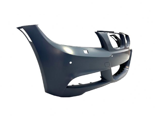 BMW 3 SERIES  E90 FRONT BUMPER COVER W/ WASHER HOLE W/PDC HOLE W/ US SIDE REFLECTORS HOLE