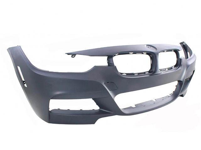 BMW 3 SERIES  F35 FRONT BUMPER COVER W/O WASHER HOLE W/O PDC W/ SIDE REFLECTOR HOLE US TYPE