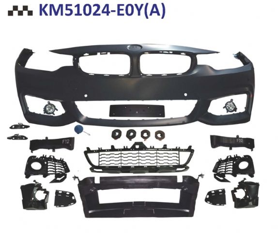 BMW 4 SERIES F33 FRONT BUMPER  ASS'Y W/O WASHER HOLE W/ PDC W/ FOG LAMP