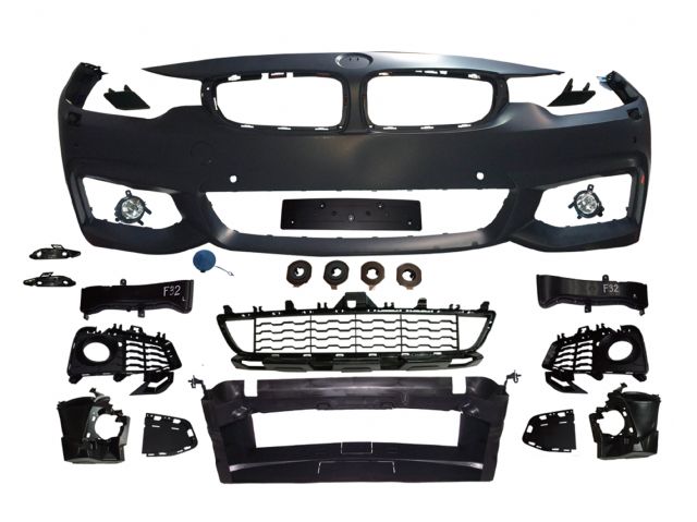 BMW 4 SERIES F32 FRONT BUMPER  ASS'YW/ WASHER HOLE W/ PDC  W/ FOG LAMP