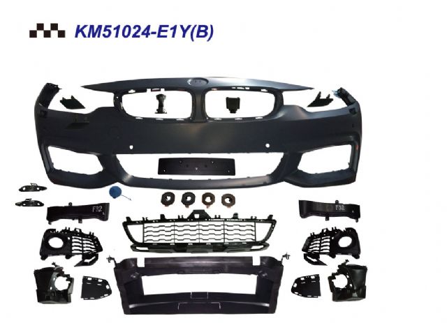 BMW 4 SERIES F33 FRONT BUMPER  ASS'YW/ WASHER HOLE W/ PDC  W/O FOG LAMP