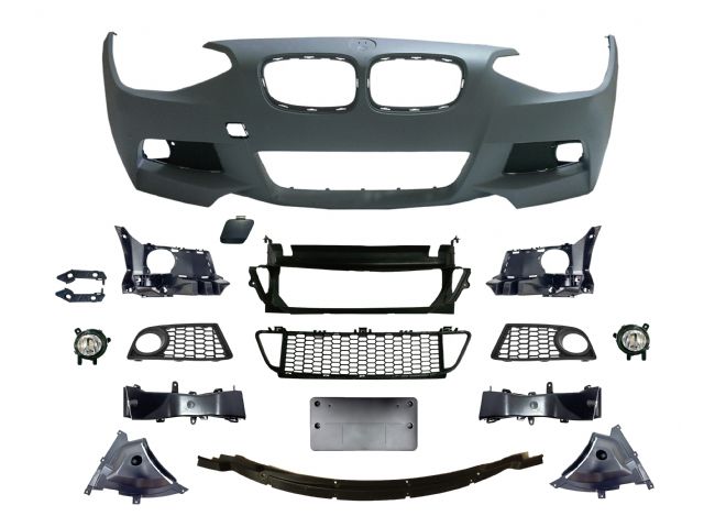 BMW 1 SERIES F20 M tech / M Performance FRONT BUMPER W/O WASHER W/O PDC W/ FOG LAMP ASSY