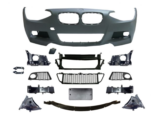 BMW 1 SERIES F20 M tech / M Performance FRONT BUMPER W/O WASHER W/O PDC W/O FOG LAMP ASSY