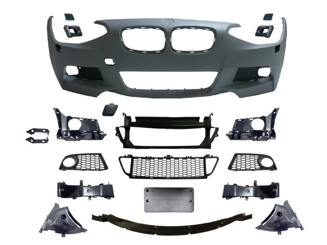 BMW 1 SERIES F20 M tech / M Performance FRONT BUMPER W/ WASHER W/O PDC W/O FOG LAMP ASSY