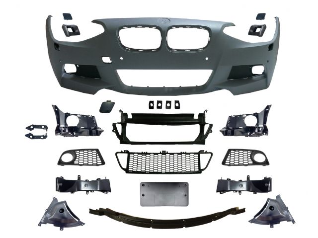 BMW 1 SERIES F20 5-doors FRONT BUMPER W/ WASHER W/ PDC W/O FOG LAMP ASSY