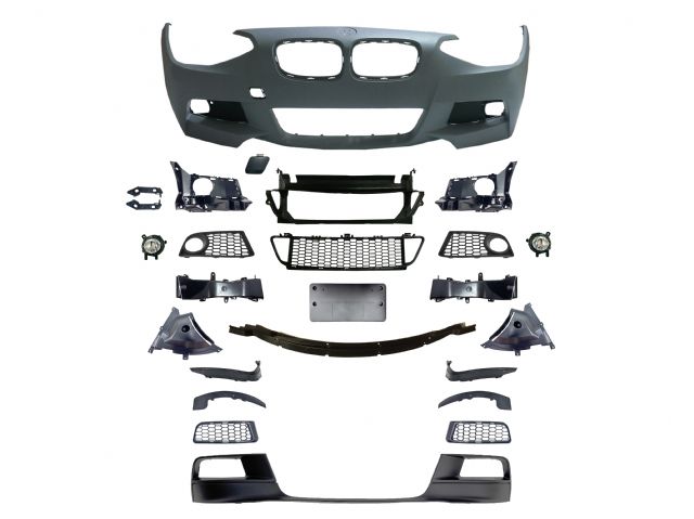 BMW 1 SERIES F20 M tech / M Performance FRONT BUMPER W/O WASHER W/O PDC W/ FOG LAMP ASSY