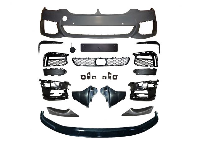 BMW 5 SERIES  G31 F/B ASSY W/O WASHER W/ PDC W/O DRL W/ PARKING HOLE (6PCS) W/ FRONT LIP W/ ACC