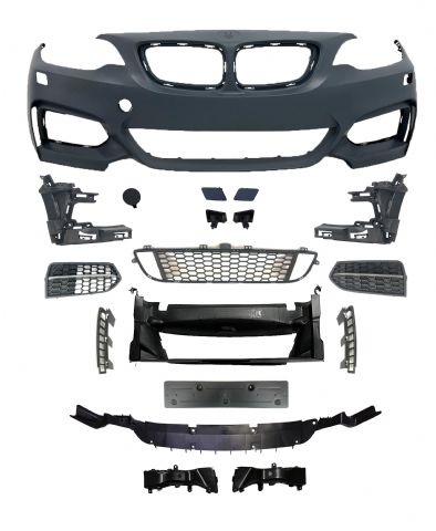 BMW 2 SERIES F22 M tech / M Performance FRONT BUMPER ASSY W/ WASHER HOLE W/O PDC