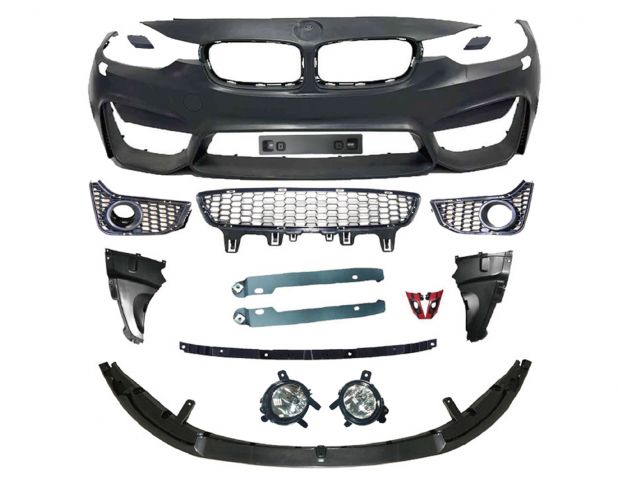 BMW 3 SERIES  F30 M3 Sedan 4Doors F/B W/ WASHER W/O PDC HOLE, W/ FOG LAMP ASS'Y W/ FRONT LIP