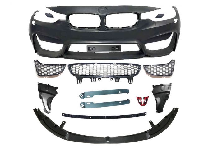 BMW 3 SERIES  F30 M3 Sedan 4Doors F/B W/ WASHER W/O PDC HOLE, W/O FOG LAMP ASS'Y W/ FRONT LIP