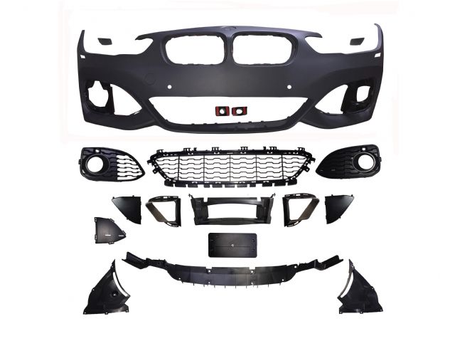 BMW 1 SERIES F21 M tech / M Performance FRONT BUMPER ASSY COVER W/ WASHER HOLE W/ PDC