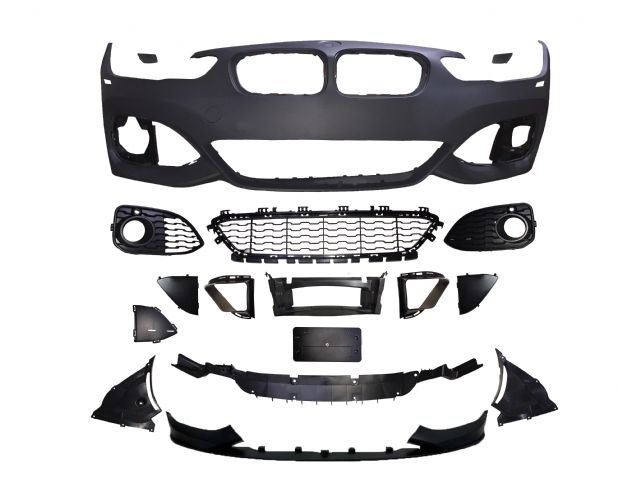 BMW 1 SERIES F21 M tech / M Performance FRONT BUMPER ASSY COVER W/ WASHER HOLE W/O PDC