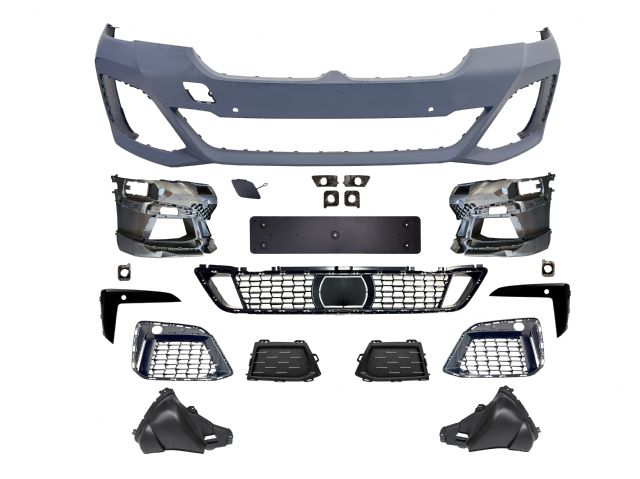 BMW 5 SERIES  G31 FRONT BUMPER ASSY W/PDC W/ PARKING ASSIST W/ ACC CENTRE W/O FOG LAMP