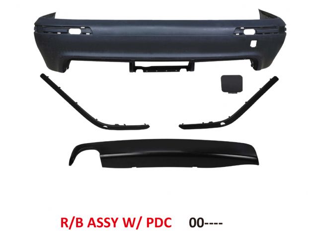 BMW 5 SERIES  E39 M5 REAR BUMPER COVER W/ P,D,S , HOLE W/ASS'Y