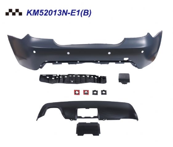 REAR BUMPER COVER W/ P,D,S(18MM) , HOLE + TOW + TOW HOOK SPOILER