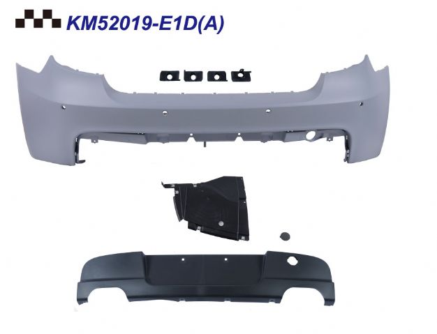 BMW 1 SERIES E81 M-TECH R/B ASSY W/ P.D.S HOLE W/ DUAL OUTLET LOWER DIFFUSER