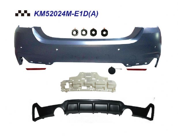 BMW 4 SERIES F33 REAR BUMPER  ASS'Y W/PDC HOLE  W/ TWIN OUTLET (0--0) 