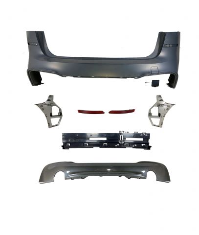 BMW 2 ACTIVE TOURER SERIES F45 REAR BUMPER ASSY W/O PDC W/ DUAL OUTLET 0-0 DIFFUSER