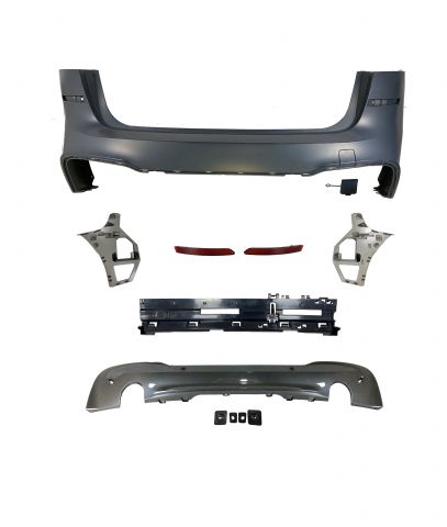 BMW 2 ACTIVE TOURER SERIES F45 REAR BUMPER ASSY W/ PDC W/ DUAL OUTLET 0-0 DIFFUSER
