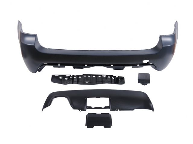 BMW 5 SERIES  E61 REAR BUMPER COVER W/O P,D,S , HOLE + TOW + TOW HOOK SPOILER