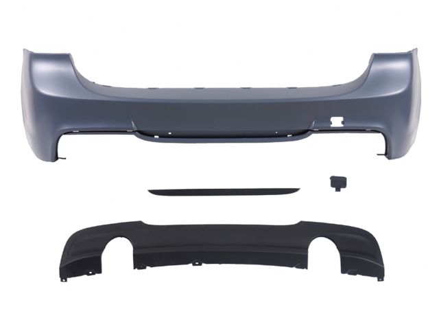 BMW 3 SERIES  E91 5D/ Touring REAR BUMPER COVER ASS'T W/O PDC HOLE  W/ DUAL SPOILER