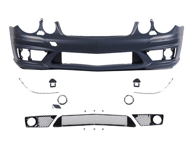 M. BENZ E-CLASS  W211 E63 AMG F/B W/ H/L WASHER & P.D.S.HOLE, W/O FOG LAMP ASS'Y