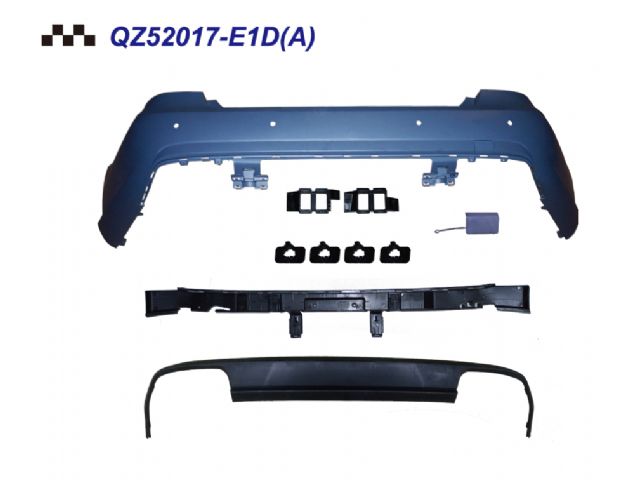 M. BENZ E-CLASS  W212 E63 R/B COVER W/ PDC HOLE W/ E63AMG LOWER DIFFUSER QZ52017-4D