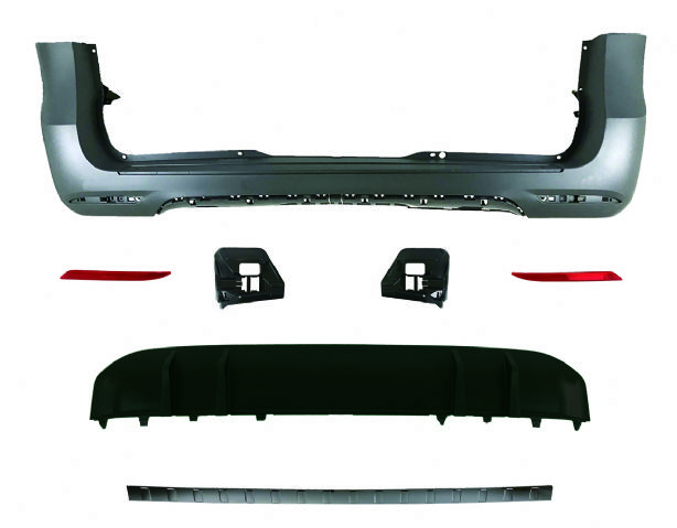 REAR BUMPER ASSY   W/O PDC W/ FIN DIFFUSER