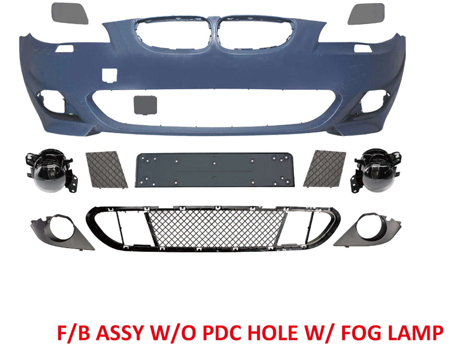 BMW 5 SERIES  E60 F/B ASSY W/O PDC HOLE W/ FOG LAMP