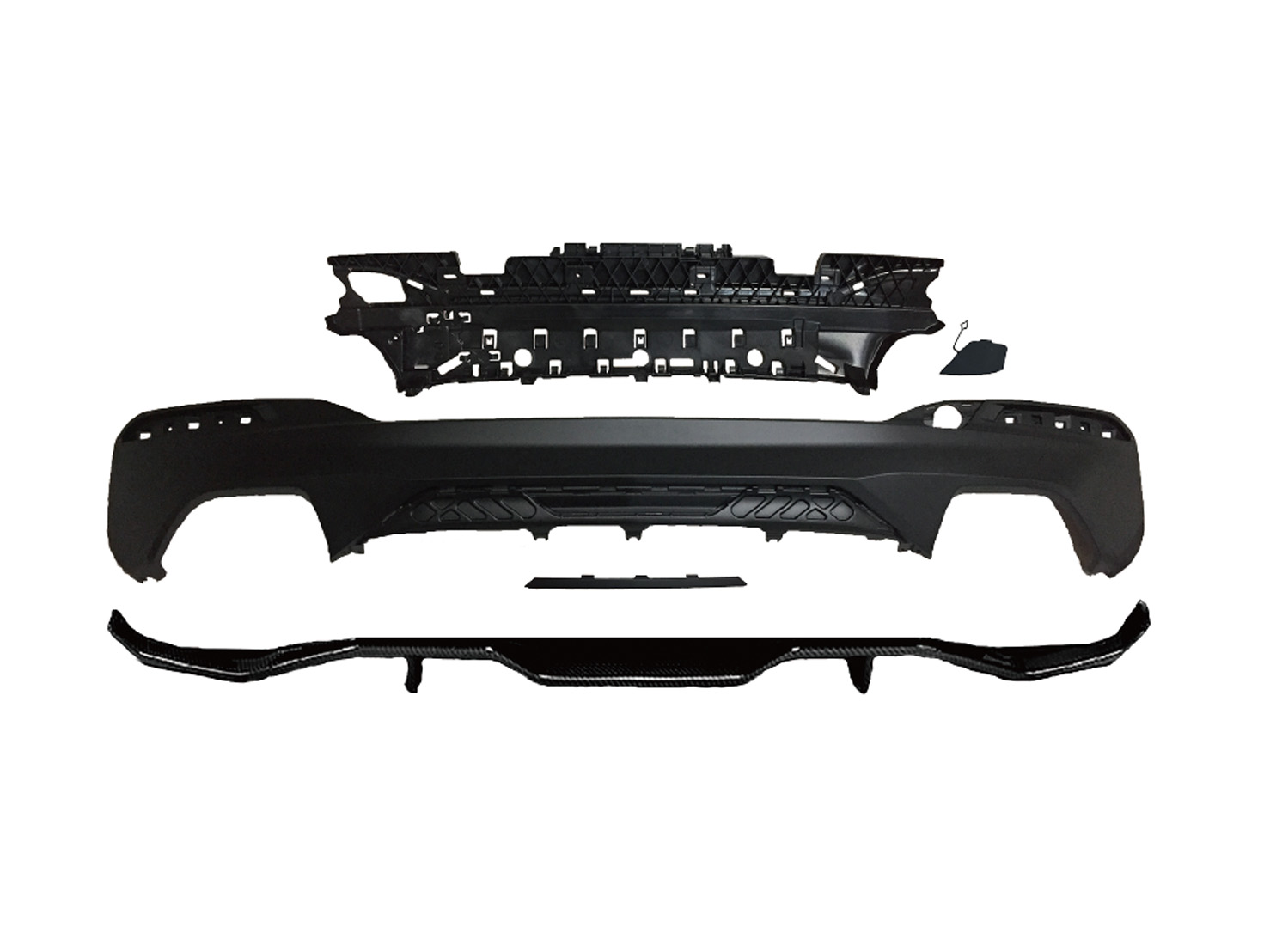 BMW 5 SERIES  G30/ G31/ G38- M TECH, M Performance DIFFUSER BIG MP SET 525-545