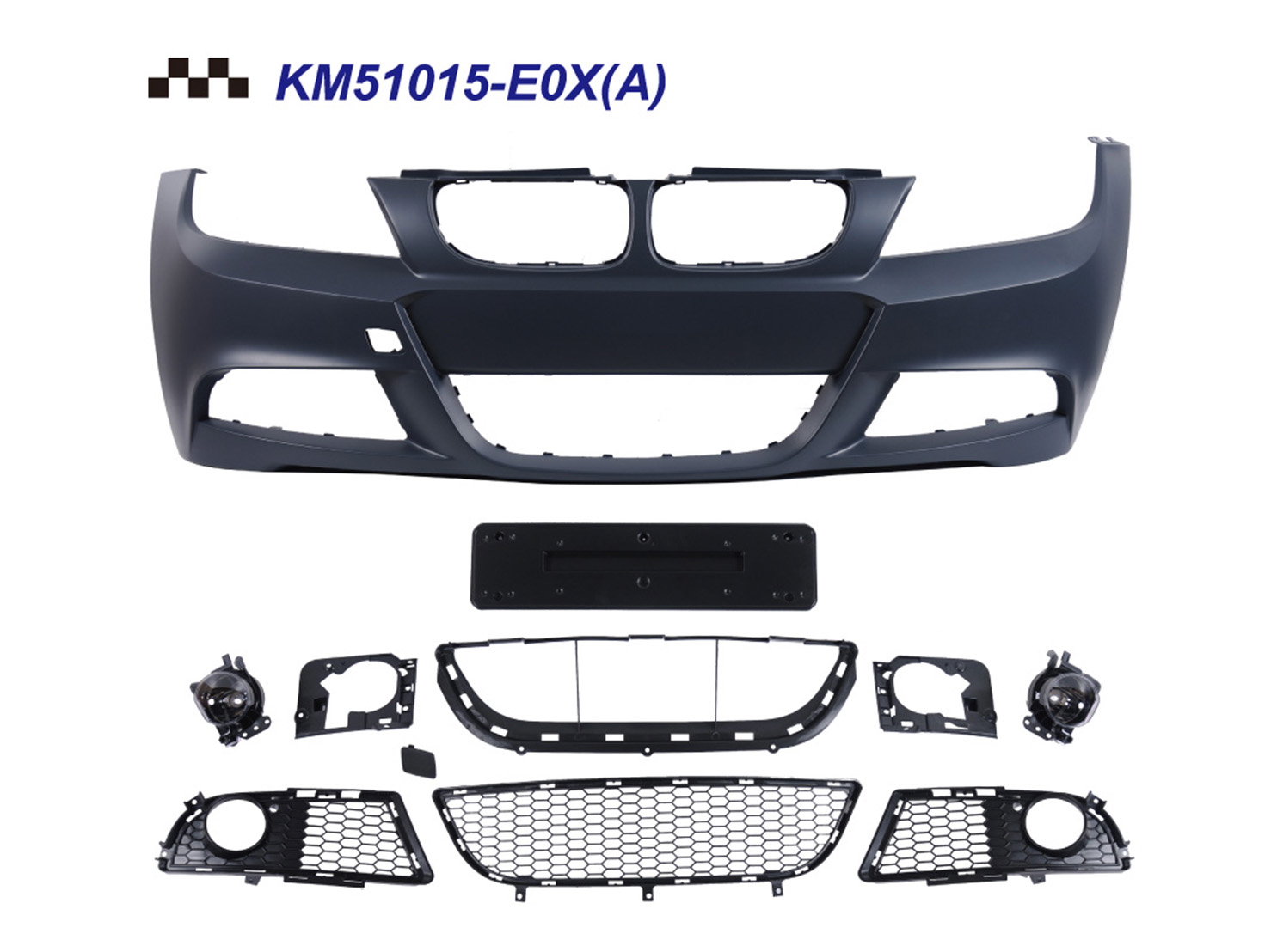 BMW 3 SERIES  E90 M3 M-TECH F/B COVER W/ASSY' W/FOG LAMP W/O WASHER HOLE W/O PDC HOLE