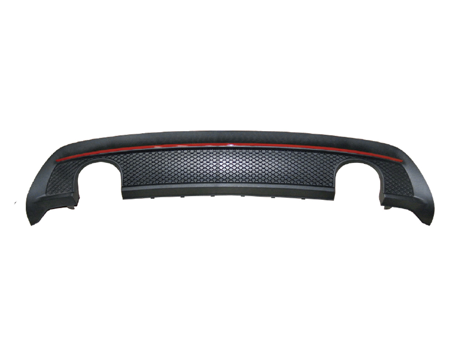 M. BENZ A-CLASS W176 A250 AMG REAR LOWER DIFFUSER W/ RED MOULDING A250 TYPE (0--0) (RED)